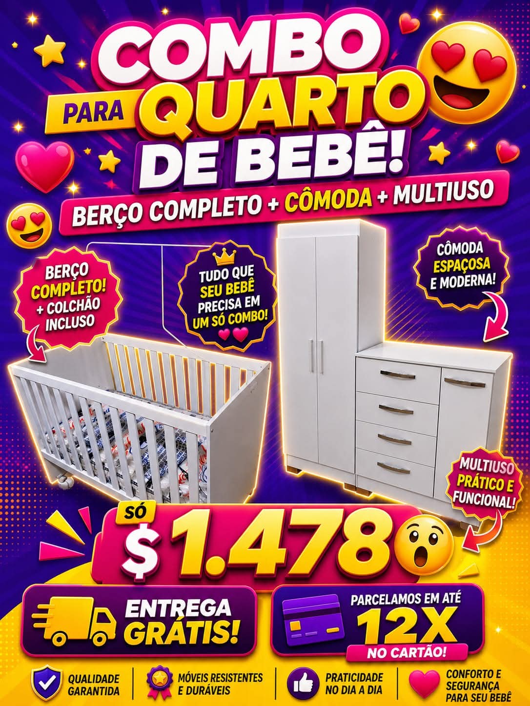Combo Quarto de Bebê