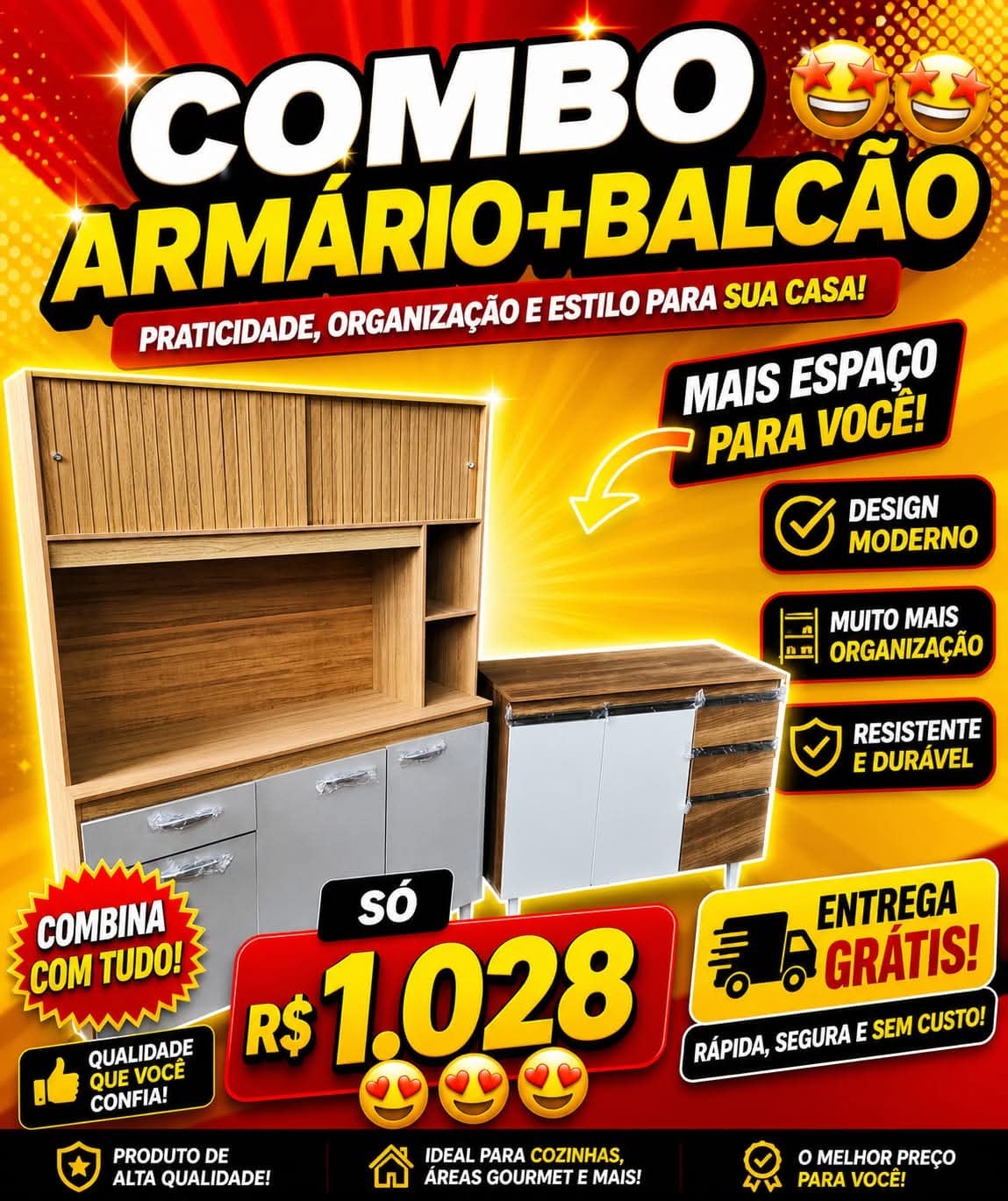 Combo Armário + Balcão
